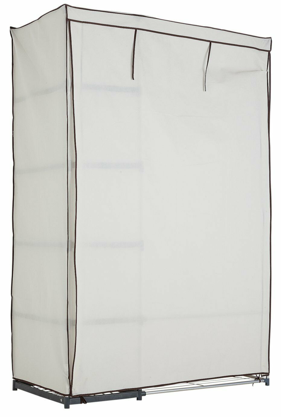 Home Covered Double Wardrobe - Cream