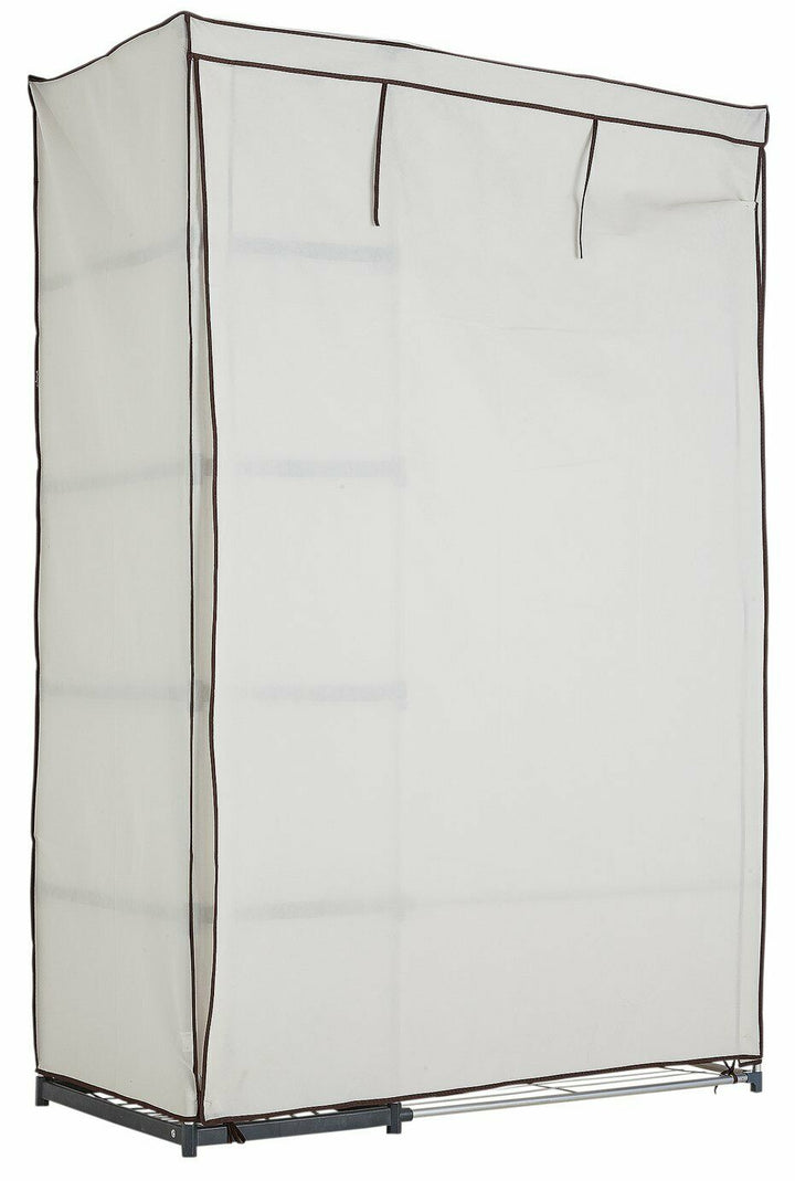 Home Covered Double Wardrobe - Cream