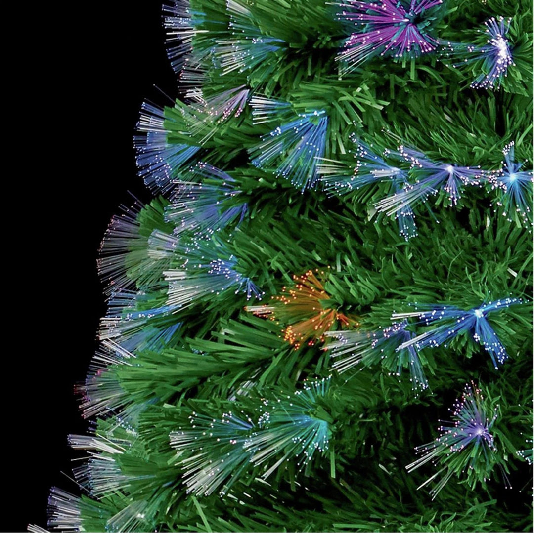 Premier Decorations Fibre Optic LED Burst Tree - Multicoloured - 5ft