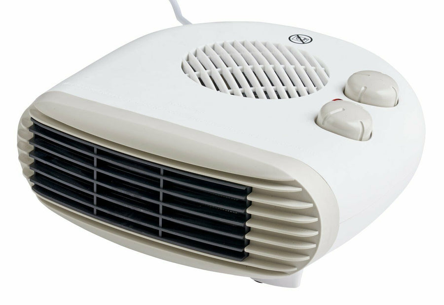Challenge 2kW Flat Fan Heater - White