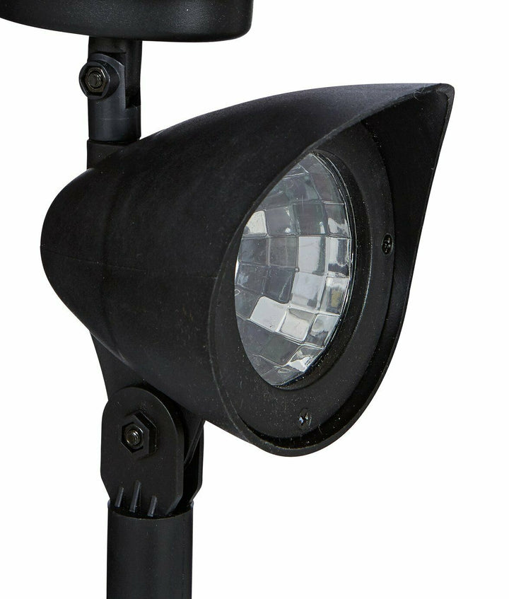 Habitat Set Of 4 Black Solar Spotlights