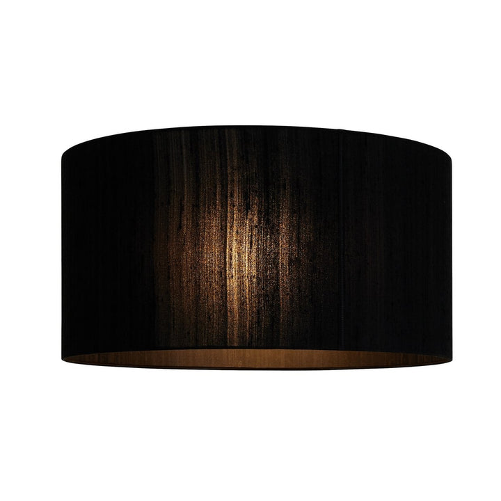 Habitat Drum Silk 58cm Shade - Black