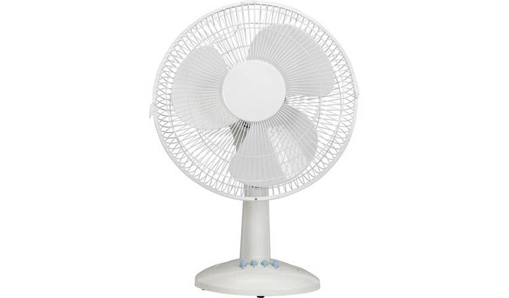 Challenge White Oscillating Desk Fan - 3 Speed - 12 Inch