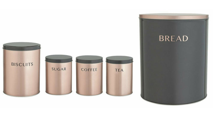 Home 5 Piece Storage Set - Rose Gold