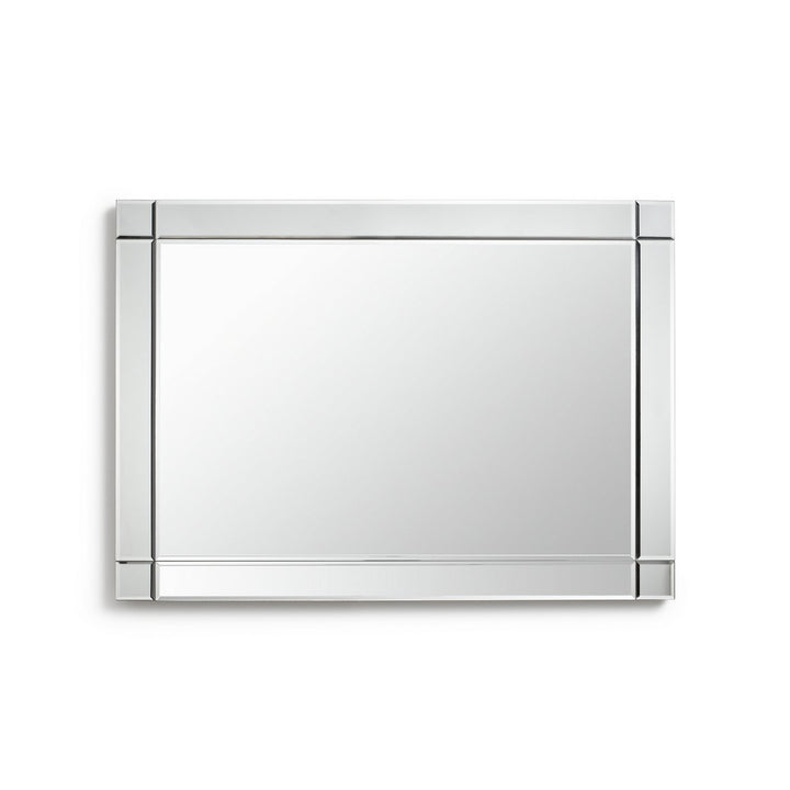 Habitat Rectangular Bevelled Wall Mirror - Silver