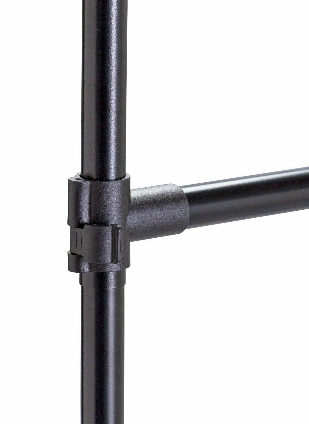 Home Heavy Duty 2 Tier Wheeled Clothes Rail - Black