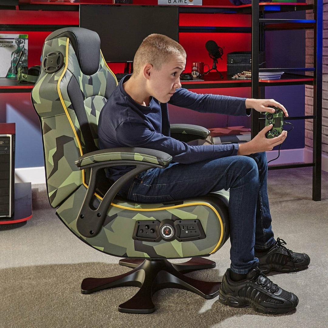 X-Rocker Covert Dark Ops 2.1 Wireless Audio Gaming Chair