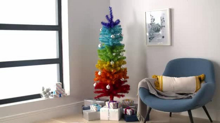 Habitat 5ft Rainbow Christmas Tree