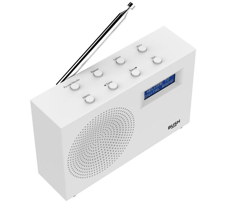 Bush Compact DAB/FM Radio – White