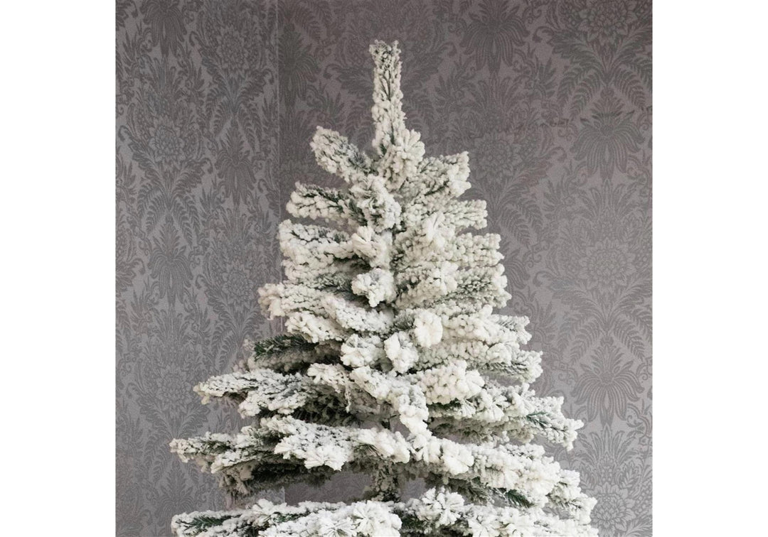 Premier Decorations 6ft Flocked Mountain Pine Christmas Tree