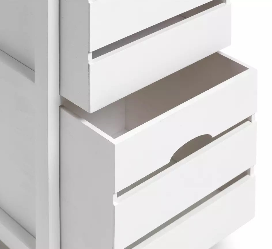 Habitat 2 Drawer Crate Storage Unit - White (Slight Chip)