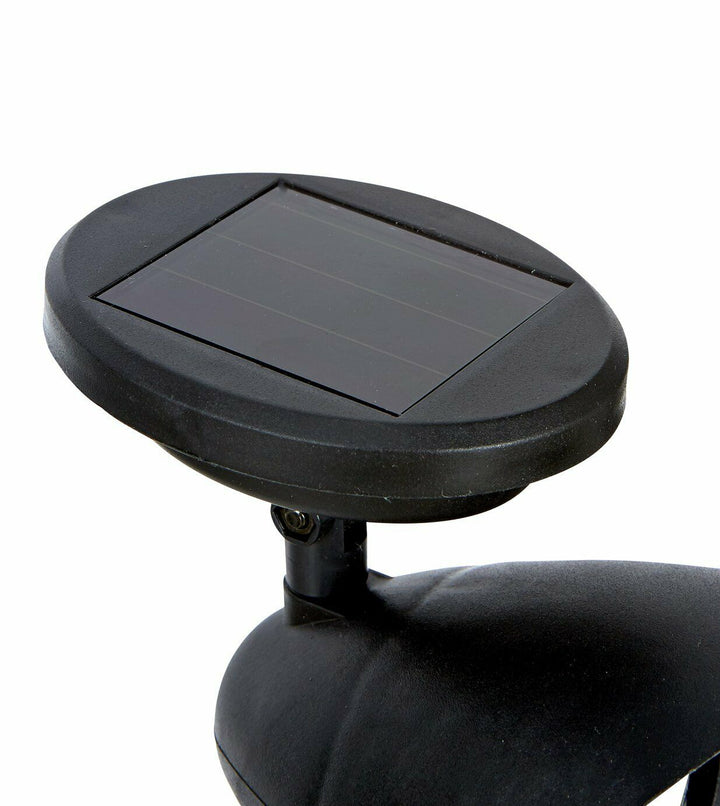 Habitat Set Of 4 Black Solar Spotlights