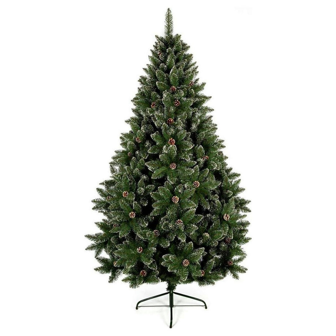 Premier Decorations 7ft Snow Tipped Mountain Pinetree - Green