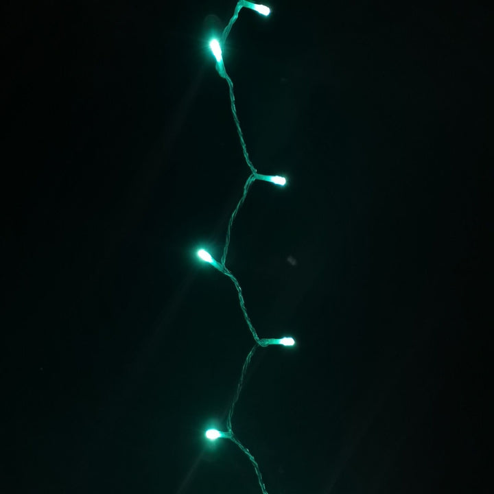 Premier Decorations 200 Multi-Action LED Christmas Lights - Turquoise
