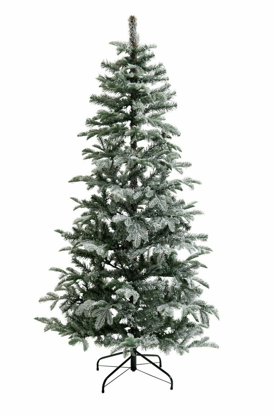 Home 6ft Snowy Natural Cluster Christmas Tree - Green