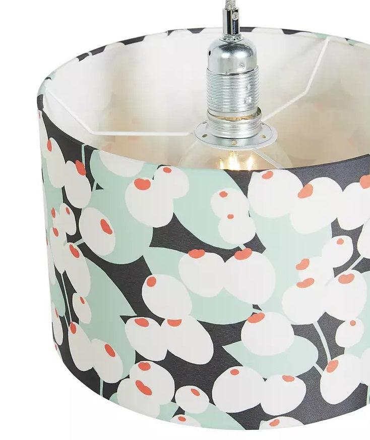 Habitat Cruz Scandi Printed 30cm Drum Shade