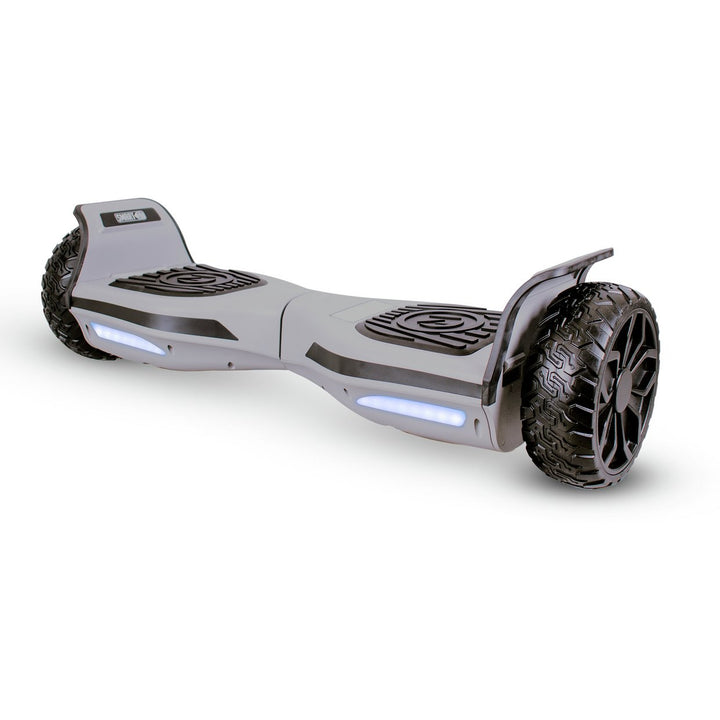 Zinc GT Pro Hoverboard - Silver - With Built In Bluetooth Speakers