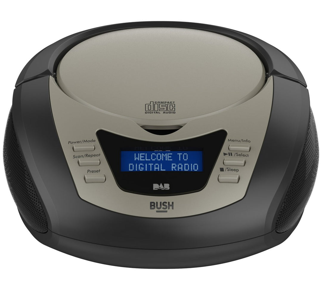 Bush DAB Radio With CD Player Boombox - Black