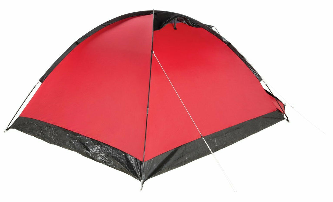 Pro Action 4 Man 1 Room Dome Camping Tent - Red