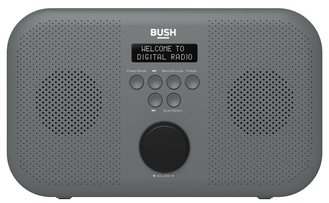 Bush Portable Stereo DAB Radio - Grey