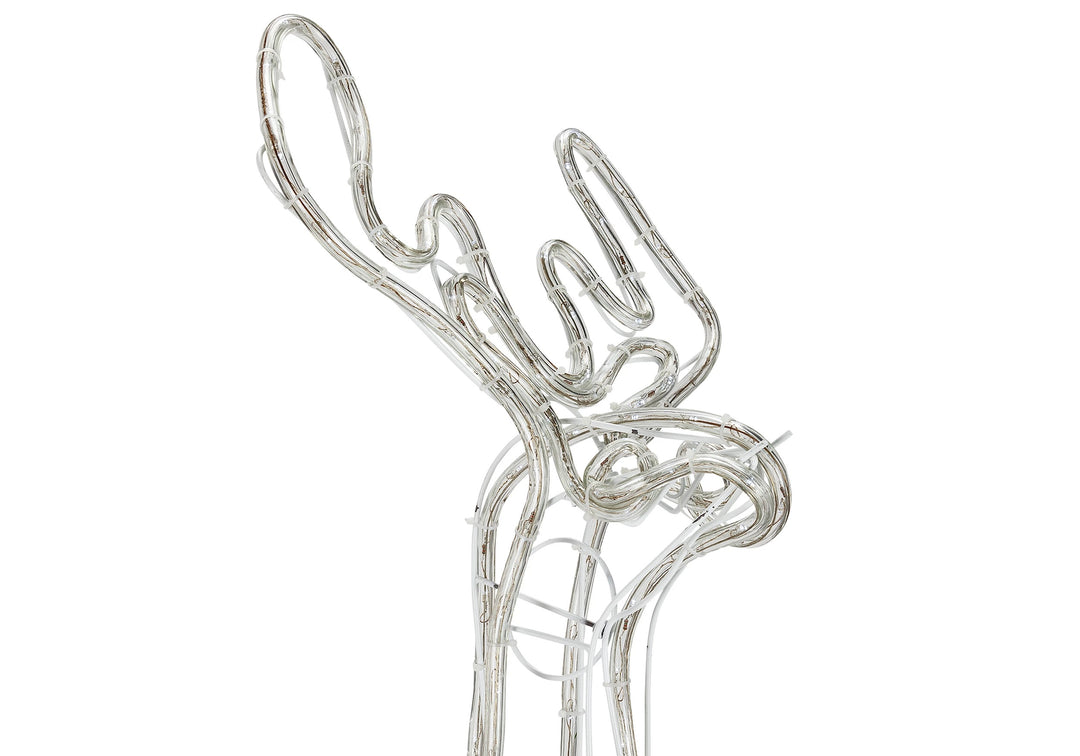 Home LED Animated Nodding Reindeer - Bright White