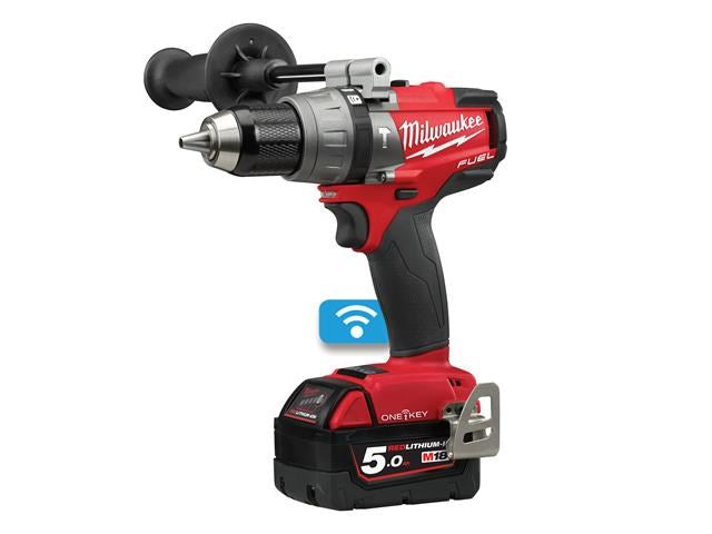 Milwaukee M18ONEPD2-502X 18v Fuel One-Key Combi Drill With 2 Batteries