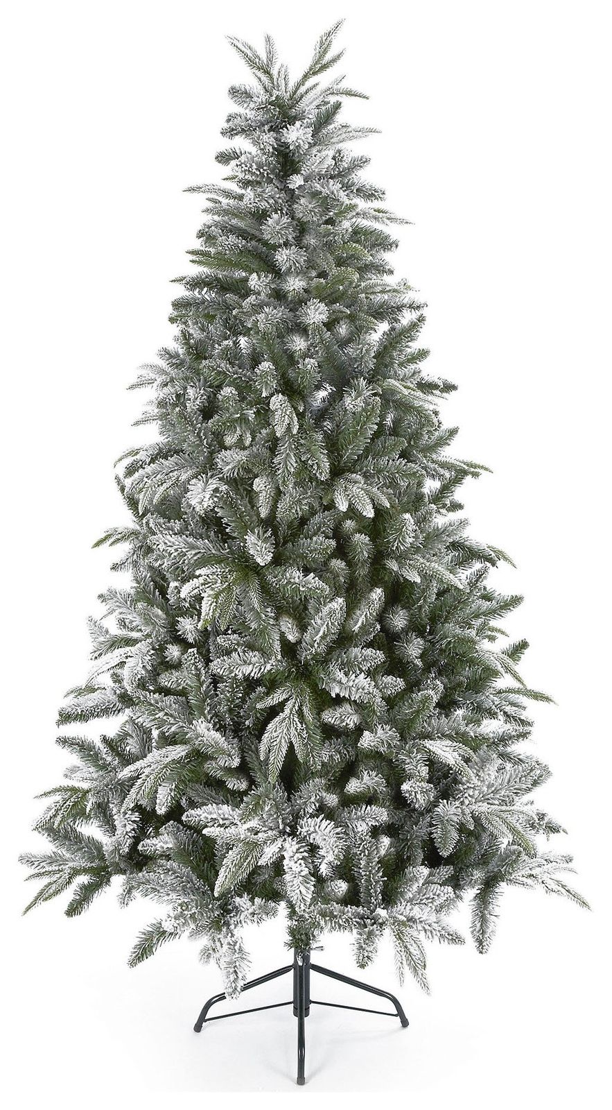 Premier Decorations 7ft Flocked Lapland Spruce Christmas Tree - Green