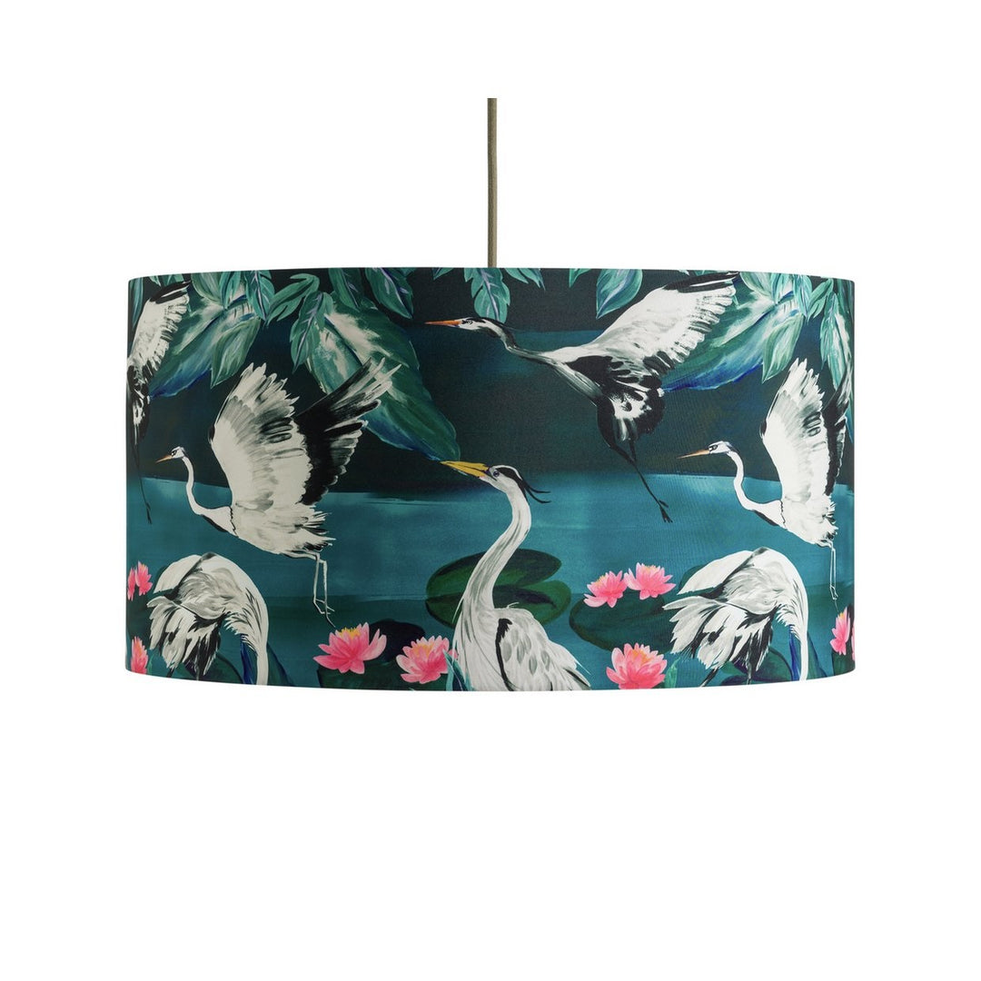 Habitat Japonica 49cm Silk Faux Drum Shade