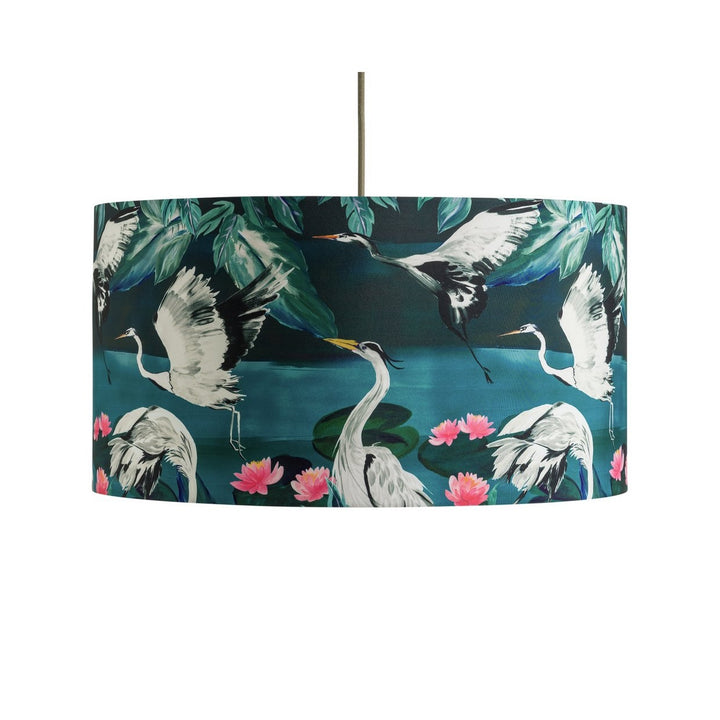 Habitat Japonica 49cm Silk Faux Drum Shade