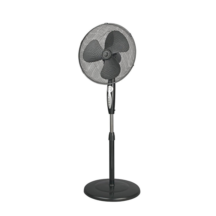 Challenge EH3075 Black Pedestal Fan - 16 Inch - Remote Control