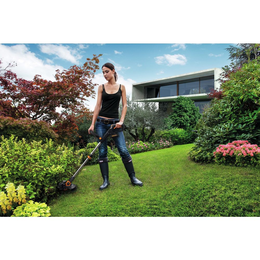 WORX WG163E 20V MAX Cordless Grass Trimmer - 2 Batteries