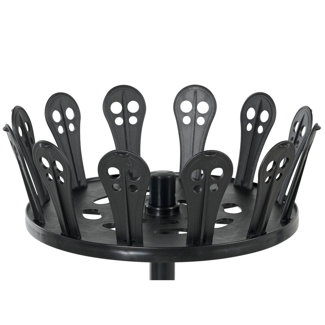 Home Spiral Open Shoe Rack - Black