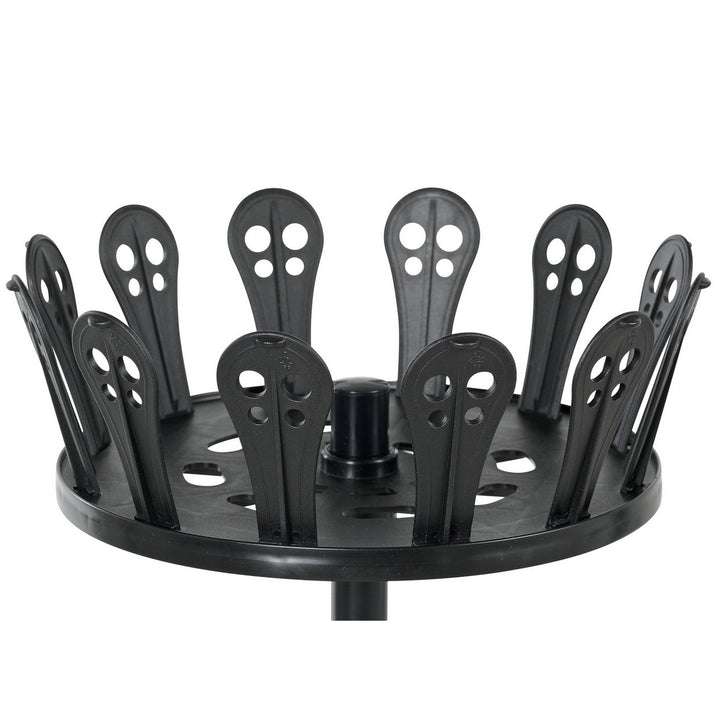 Home Spiral Open Shoe Rack - Black