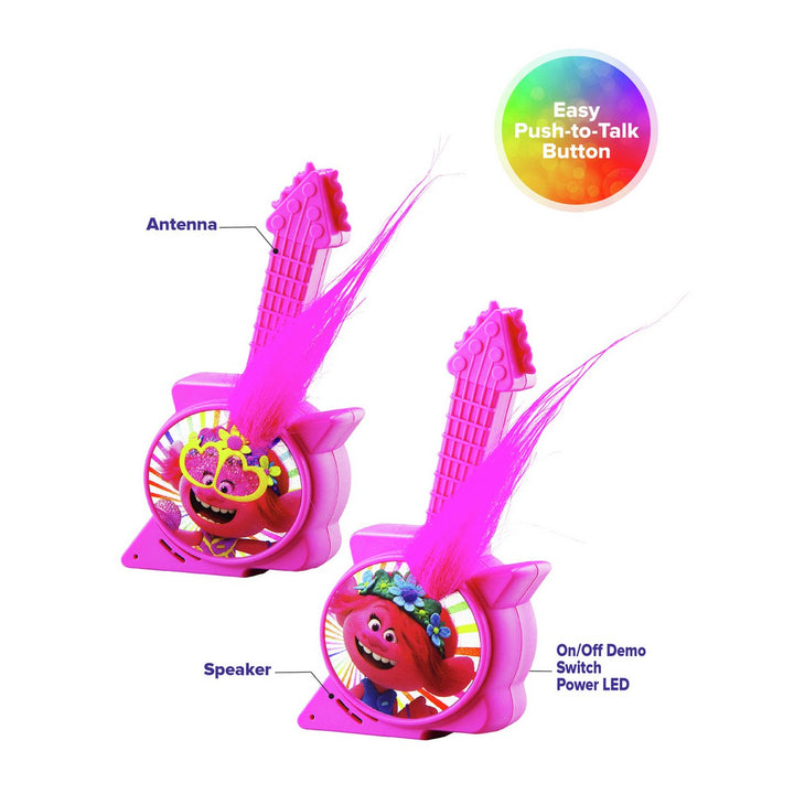 Trolls Deluxe Pair Of Walkie Talkies - Pink