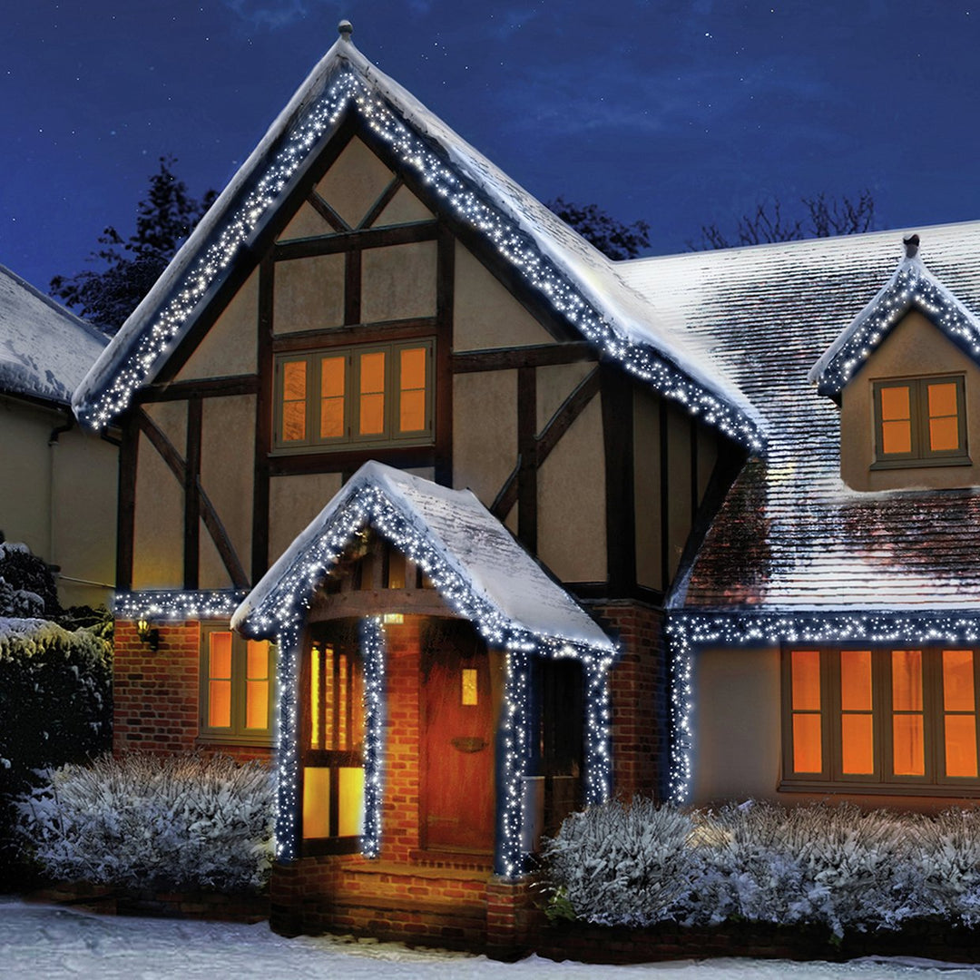 Premier 960 LED Cluster Multi-Action Christmas Tree Lights - White