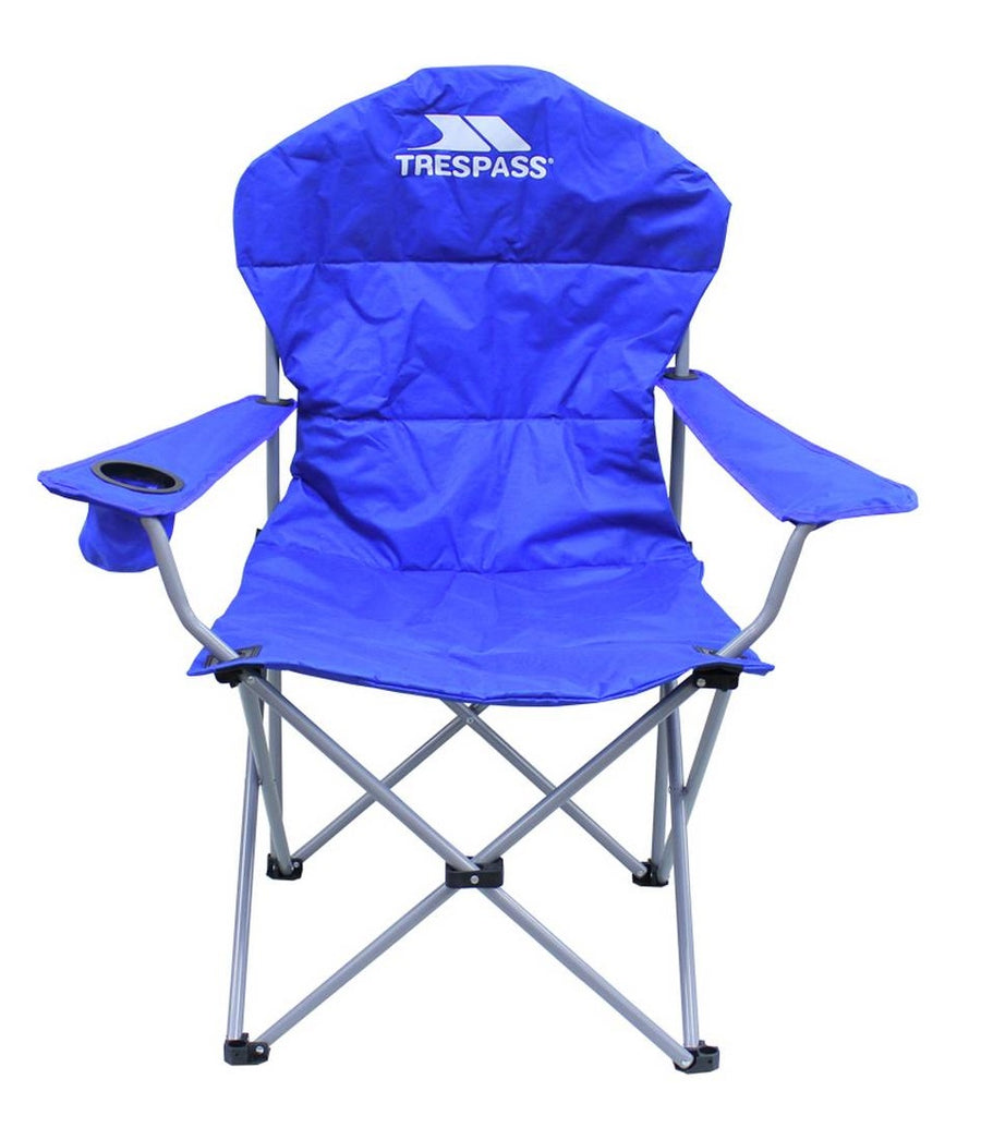 Trespass High Back Padded Camping Chair - Blue