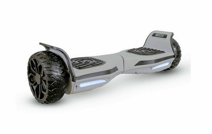 Zinc GT Pro Hoverboard - Silver - With Built In Bluetooth Speakers
