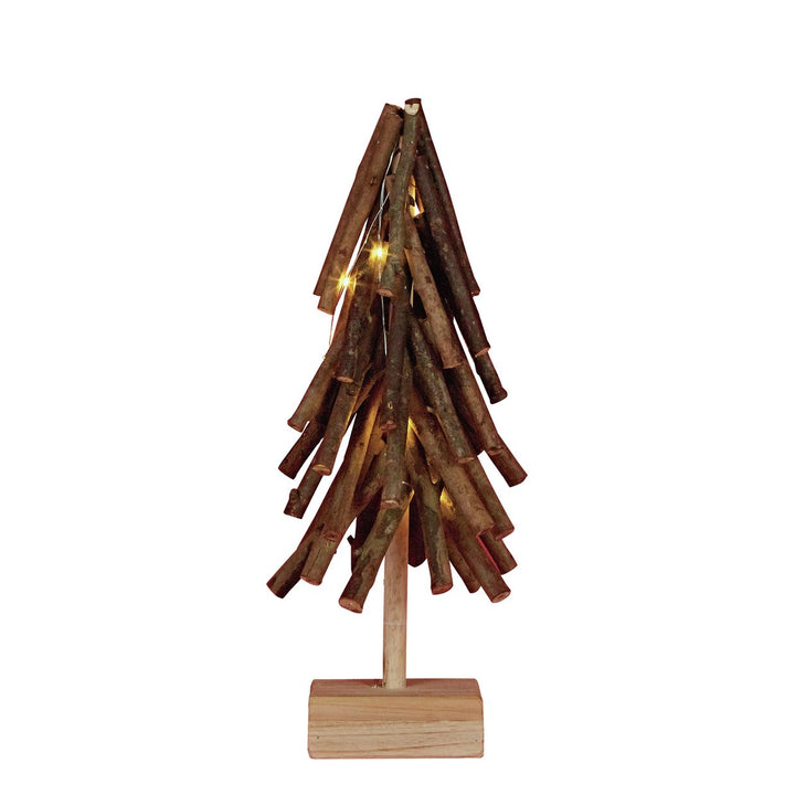 Home Winters Christmas Cabin Tree Light - Brown