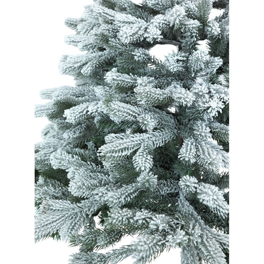Home 6ft Snowy Half Christmas Tree - Green