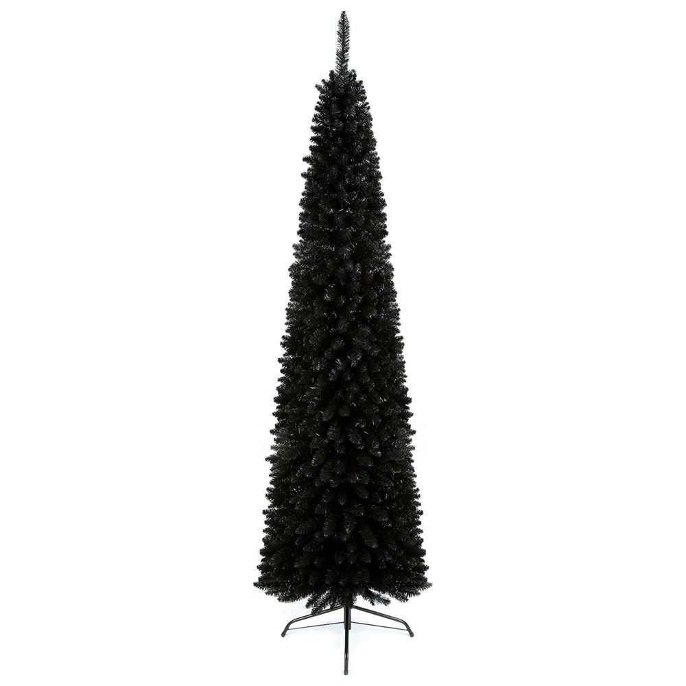 Premier Decorations 7ft Pencil Pine Christmas Tree - Black