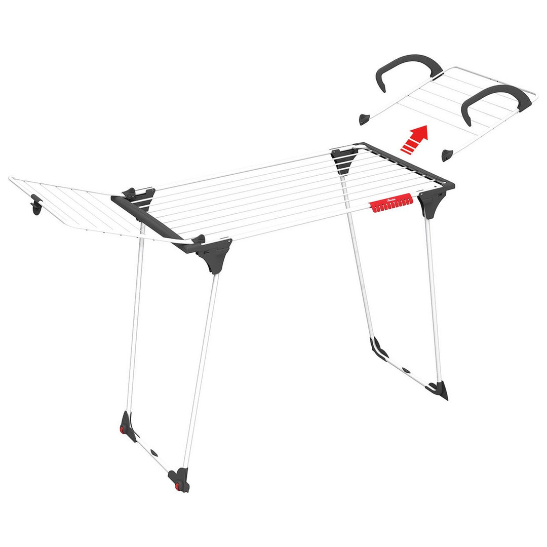 Vileda Premium 2 In 1 Indoor Table Airer & Detachable Wing