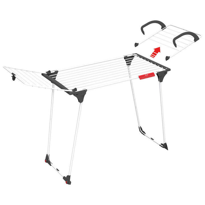 Vileda Premium 2 In 1 Indoor Table Airer & Detachable Wing