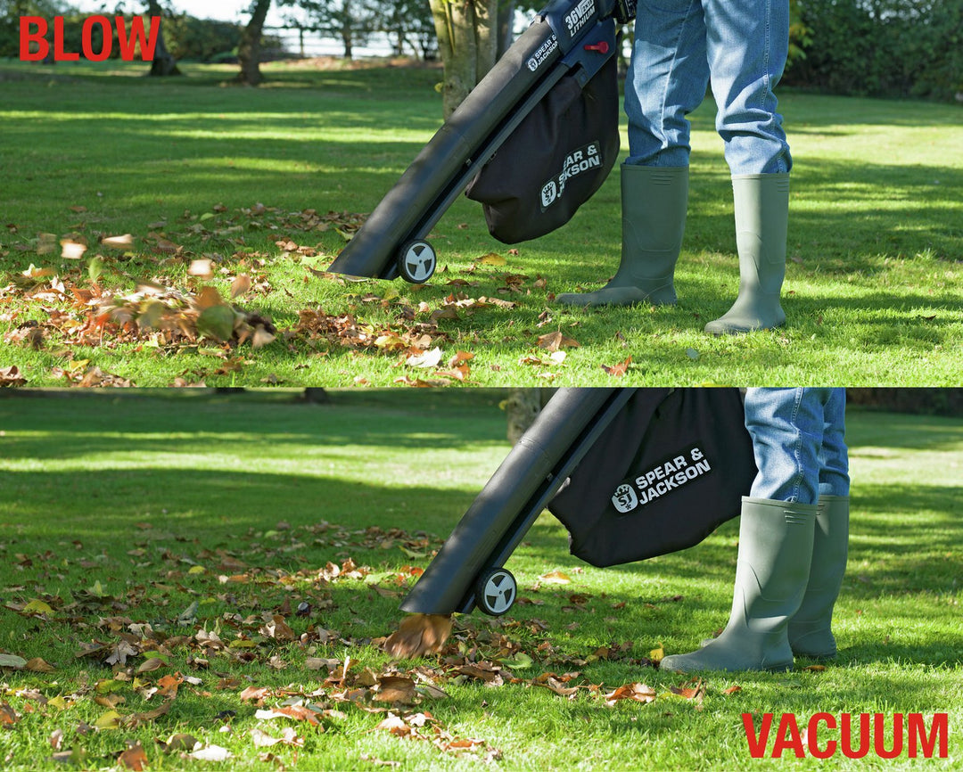 Spear & Jackson S36BLV Cordless Garden Vac & Blower - 36V