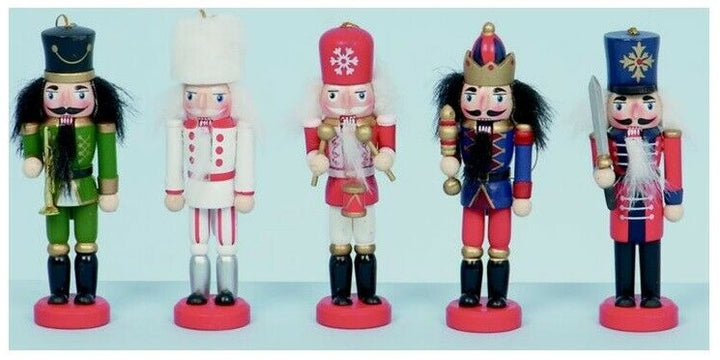Premier Decorations Set Of 5 Wooden Nutcracker Decorations