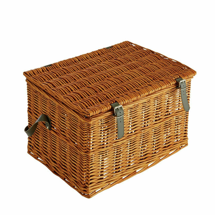 Home Traditional Hamper Lined Basket - Brown