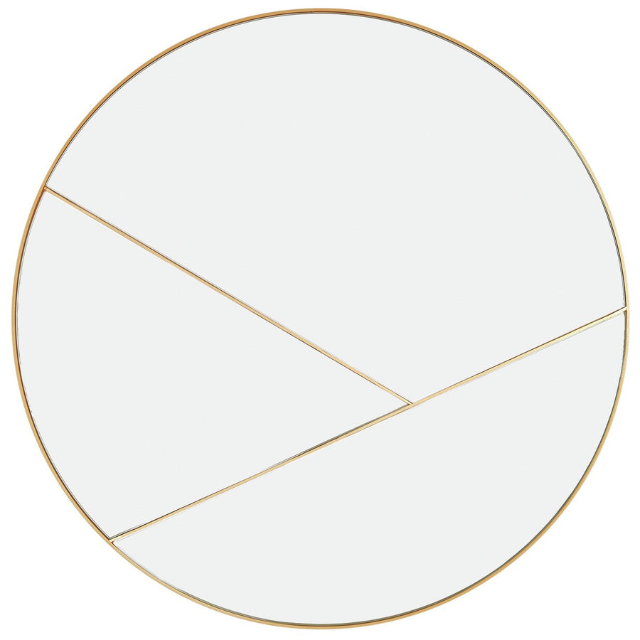 Habitat Kade Round Sectional Mirror - Gold