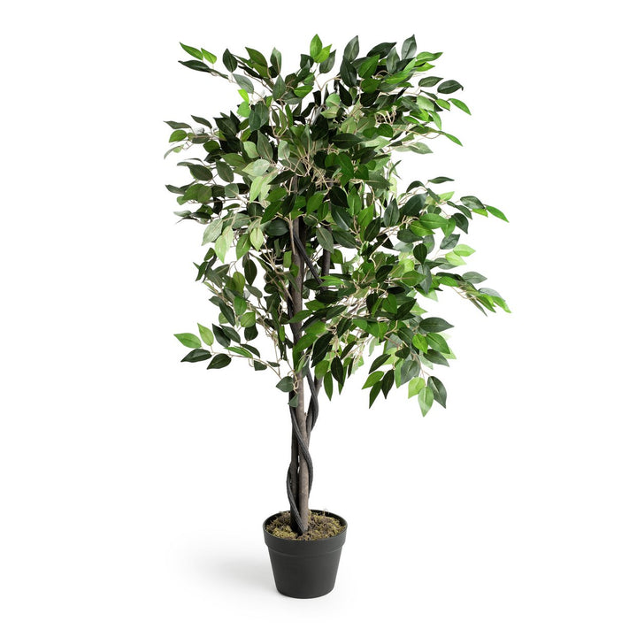 Home 110cm Artificial Ficus Tree With Pot Plant Arrangement