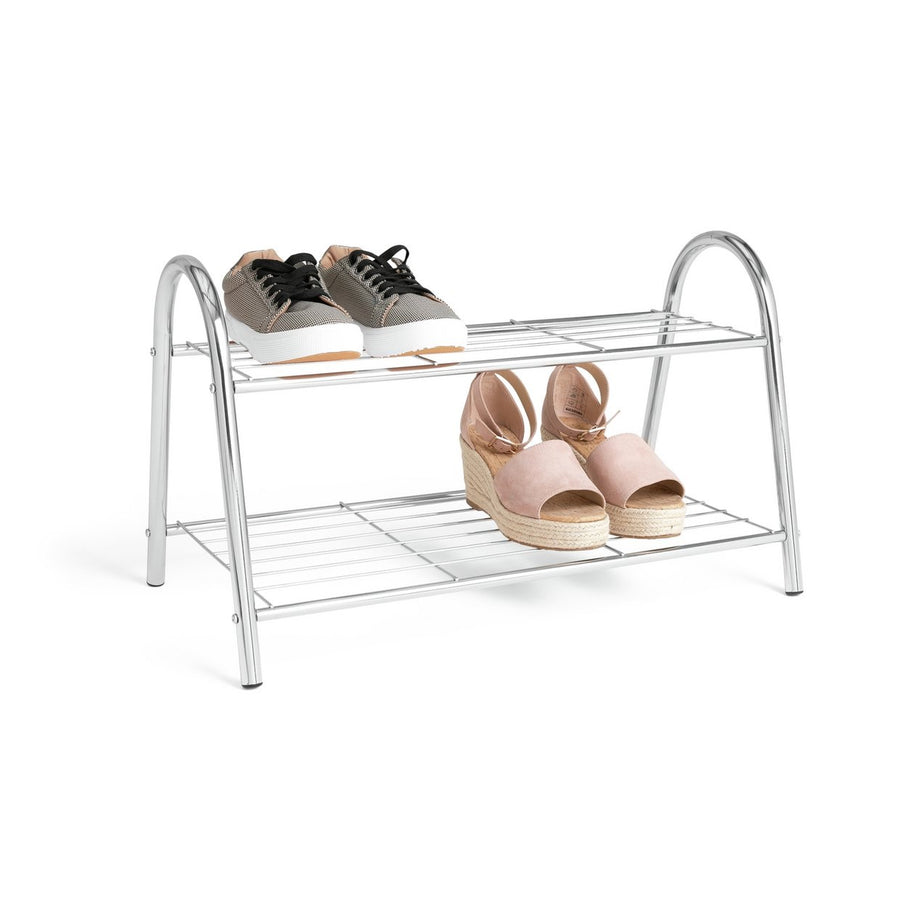 Habitat Boutique 2 Tier Wire Shoe Rack – Chrome