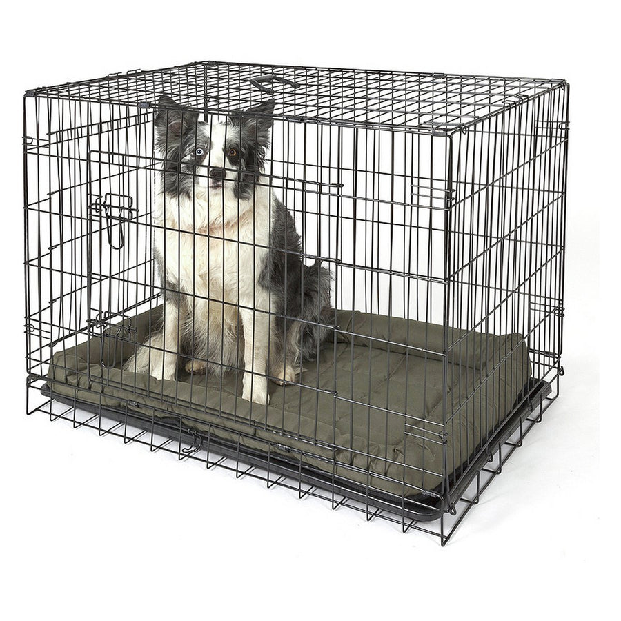 Home Double Door Dog & Cat Crate Cage - Large