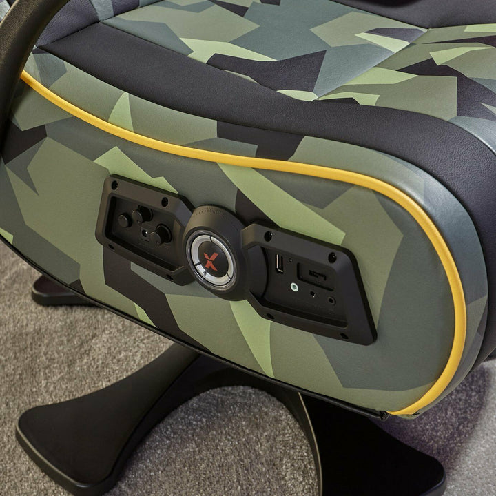 X-Rocker Covert Dark Ops 2.1 Wireless Audio Gaming Chair